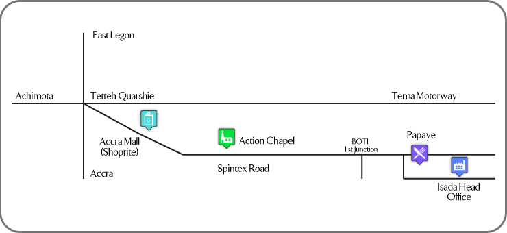 Map of Directions to Head Office
